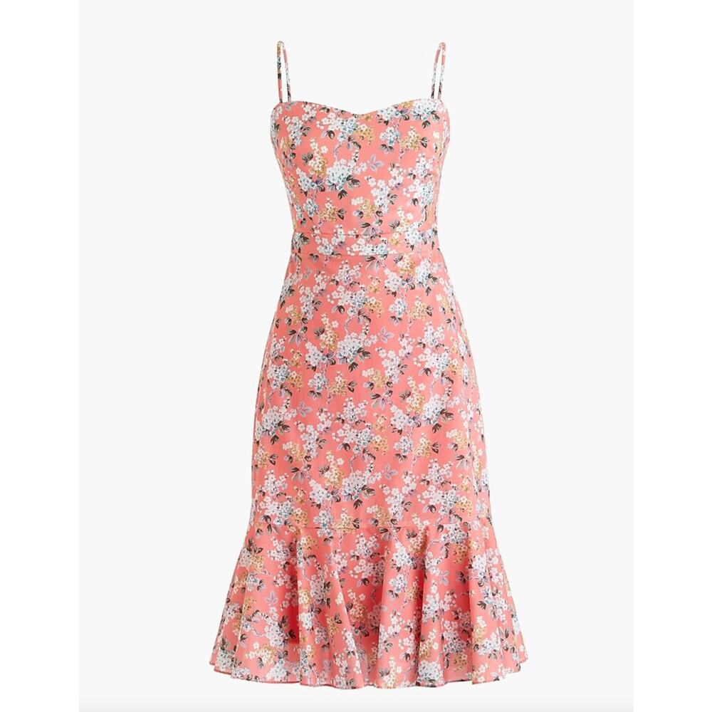 J.Crew Ruffle-hem midi dress in Liberty® Josephine floral Size 4 NWT